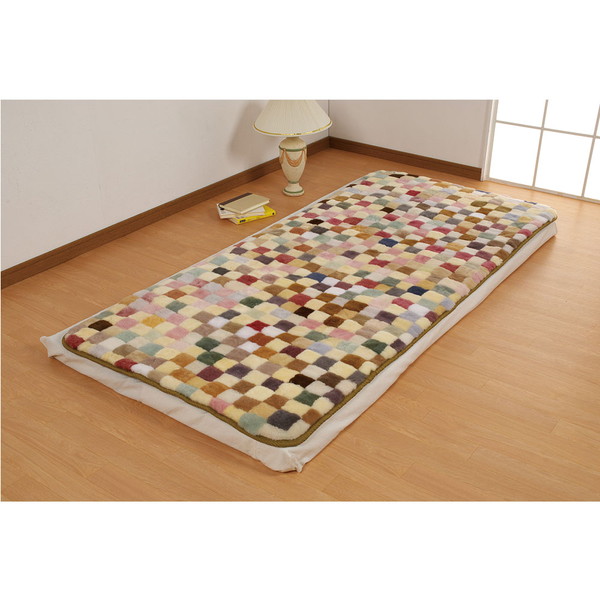 ムートン パッチワークシーツ