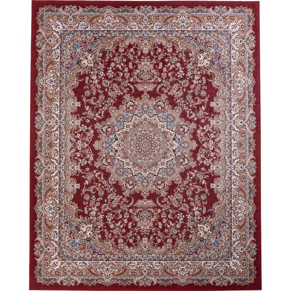 転写プリント カーペット 3畳用 レッド