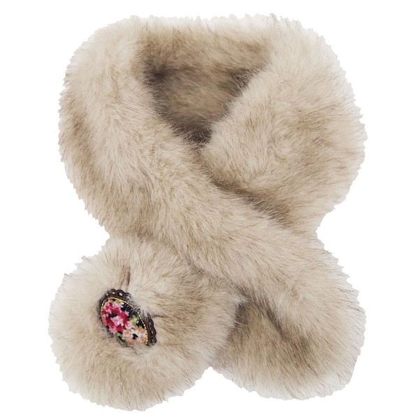 レイクアルスター フェイクファーマフラー ベージュ