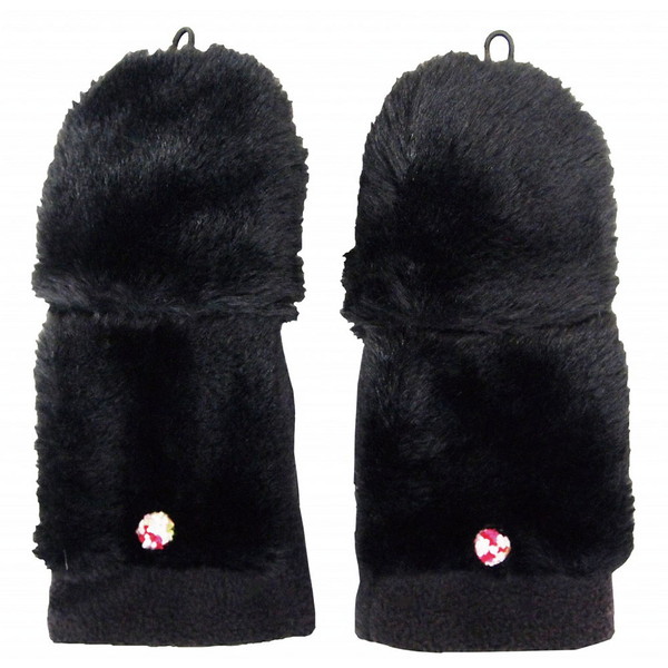 レイクアルスター フェイクファー2WAY手袋 ブラック