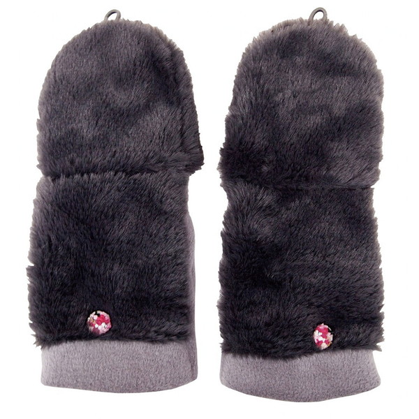 レイクアルスター フェイクファー2WAY手袋 グレー