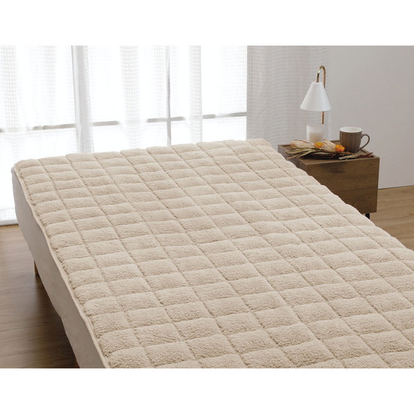 敷きパッド (富士山みくりや溶岩練り込み加工) ベージュ