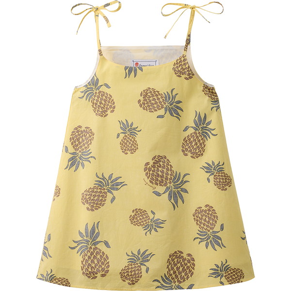 ココナッツジュース かりゆしウェア キッズワンピース(ア フイ ホウ) イエロー 110