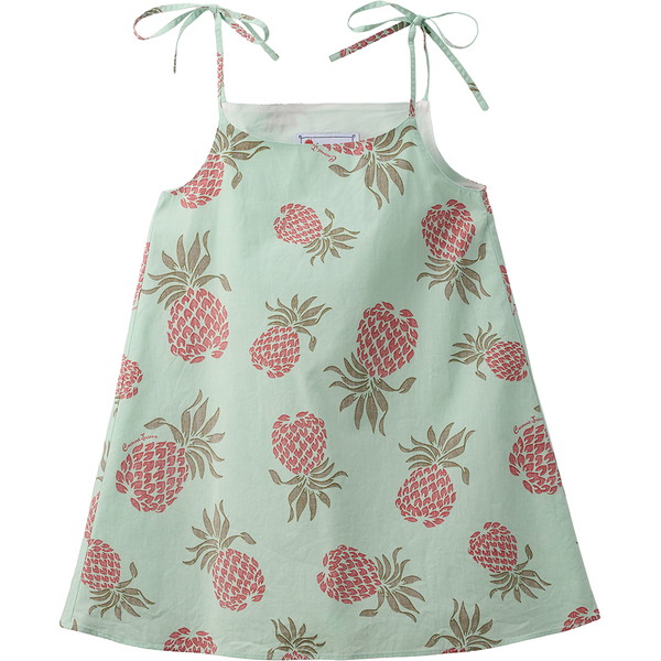 ココナッツジュース かりゆしウェア キッズワンピース(ア フイ ホウ) グリーン 120