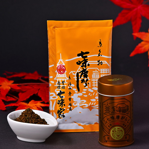 [七味家本舗] 薬味缶　七味小袋付
