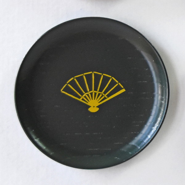 [京漆器　井助]漆まめさら（紺/扇子）