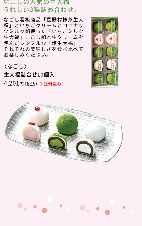 [なごし] 生大福詰合せ10個入
