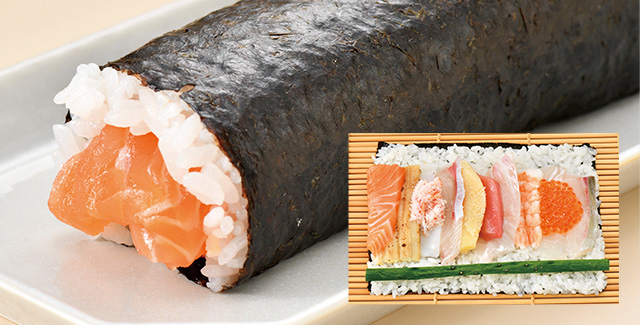 [鮮魚丸福]食べすすめるごとに味が変わる海鮮恵方巻