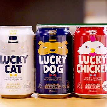 [黄桜]ラッキーブリュー3種3缶セット