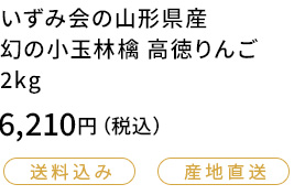いずみ会の山形県産 幻の小玉林檎 高徳りんご 2kg
