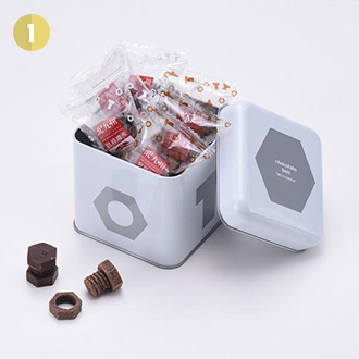 グランダジュールネジチョコ　日本製鉄缶　ネジチョコ8個