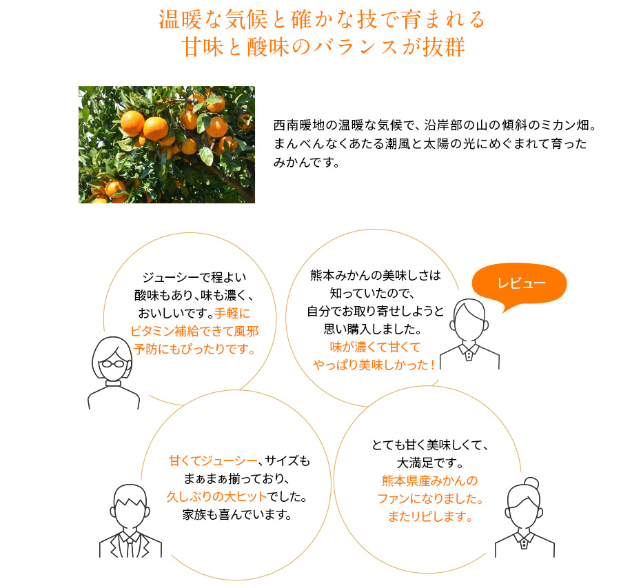 温暖な気候と確かな技で育まれる甘味と酸味のバランスが抜群