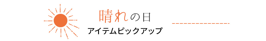 晴れの日　アイテムピックアップ
