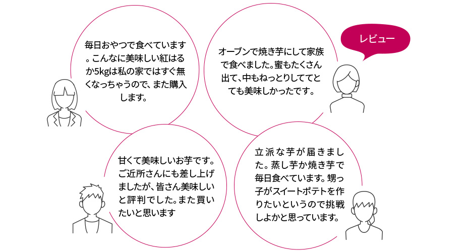 さつまいも（紅はるか） レビュー
